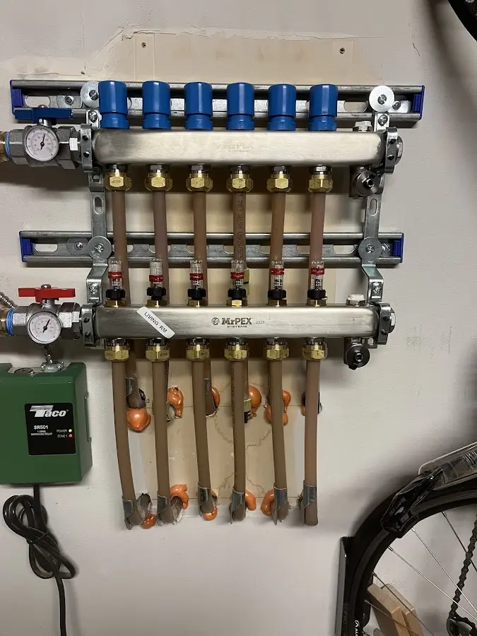 Plumber performing Gas Leak Detection at a residential property in Canby